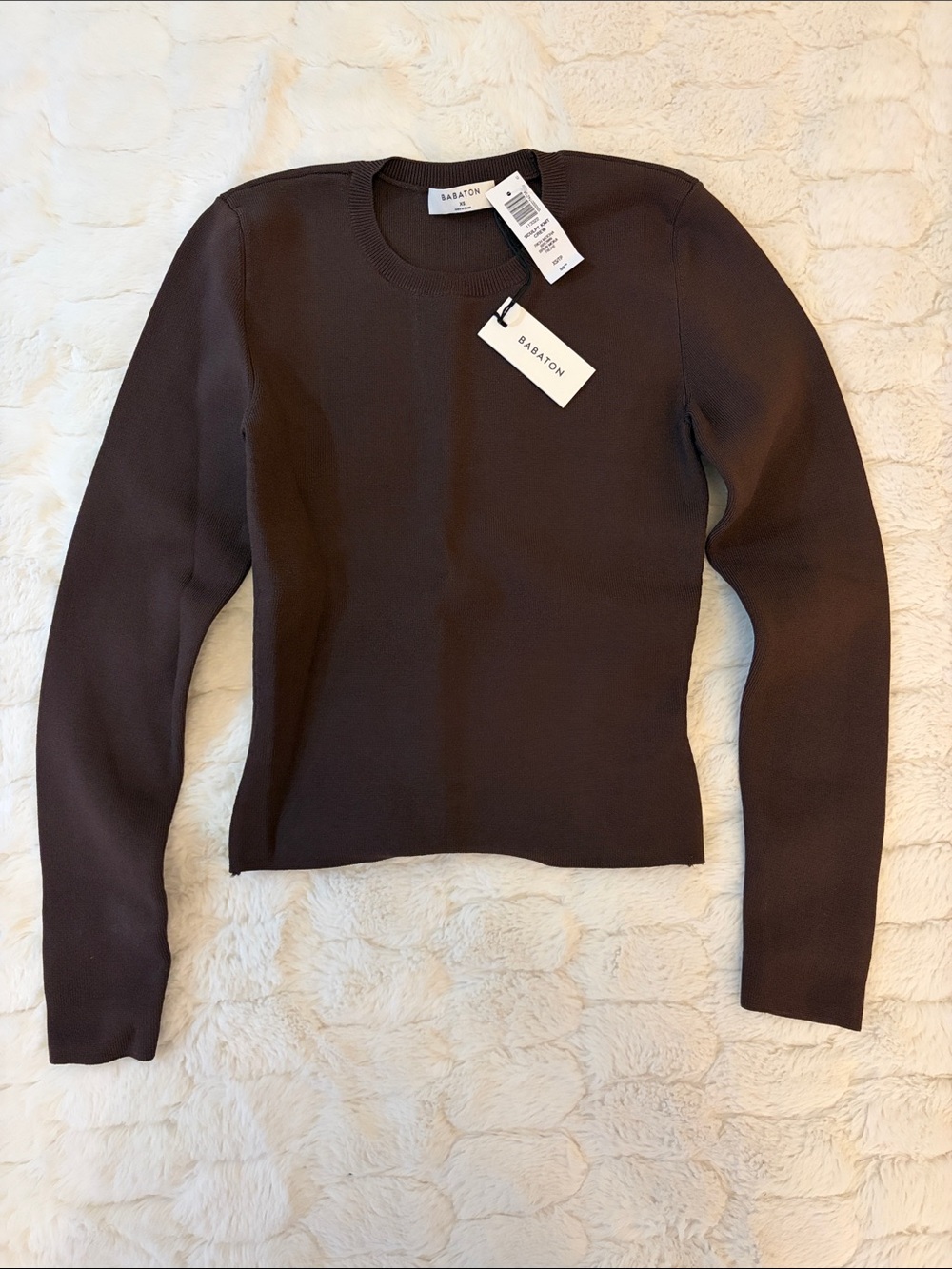 NWT Aritzia Sculpt Knit Crew Top